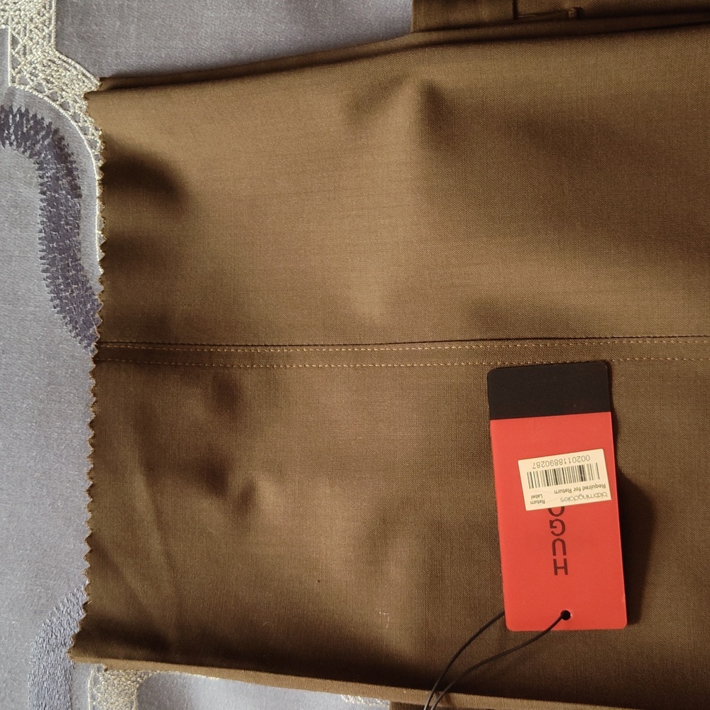 HUGO Halm Olive Green Dress Pant 34R - Picture 4 of 6